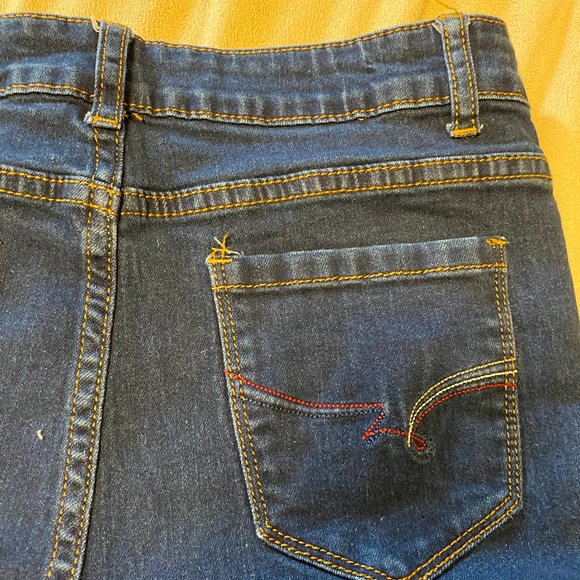 Pair of Dark Blue Bootcut Jeans - Picture 4 of 7